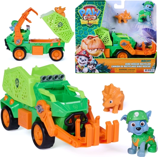 Spin Master Mancs Őrjárat Dino Rescue Rocky újrahasznosító járműve figurákkal 23 cm