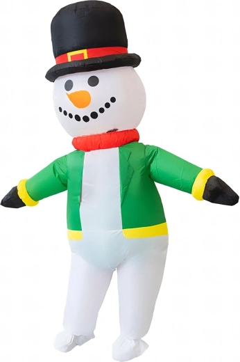 Felfújható hóember jelmez felnőtteknek