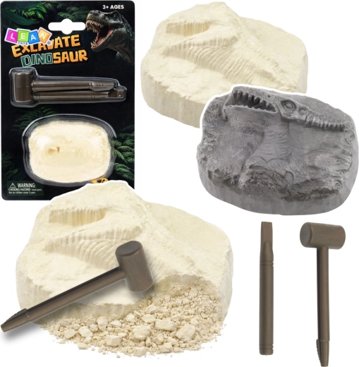 Régészeti készlet – dinoszaurusz kiásása kőből szerszámokkal