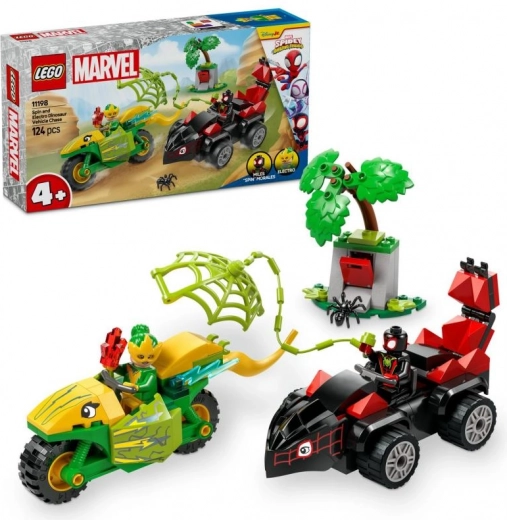 LEGO SPIDEY és csodálatos barátai: Spin és Electro dinoszauruszos üldözése (4+, 124 elem)