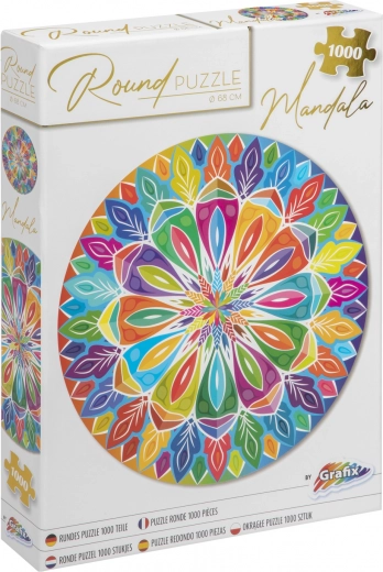 Kerek Mandala kirakó 1000 darabbal (68 cm)
