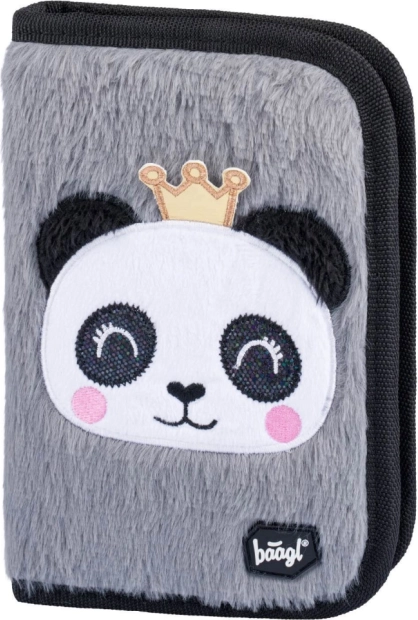 BAAGL Panda egyszintes iskolai tolltartó