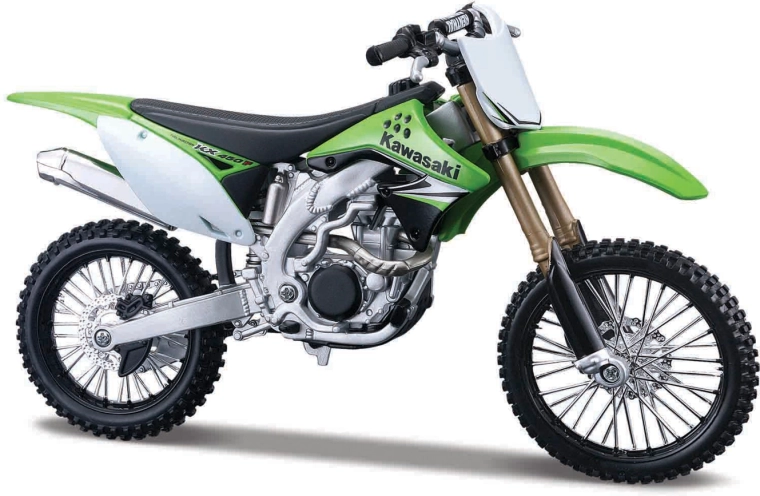 Maisto Kawasaki KX 450F motorkerékpár modell 1:12