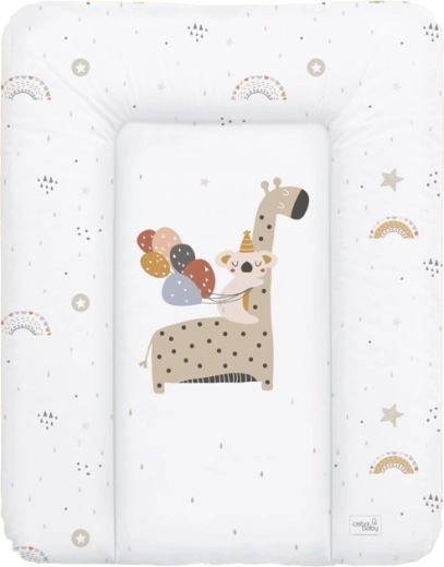 Ceba Baby puha pelenkázó alátét komódra, giraffe 50 × 70 cm