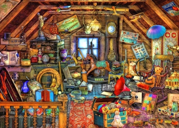 Bluebird puzzle Padláskincsek 500 darabos