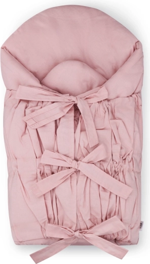 Petite&Mars fűzős pólya Nurse kivehető kókuszbetéttel, dusty pink, 75 × 75 cm
