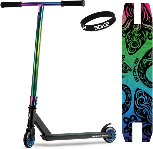 Soke EVO street black rainbow freestyle roller