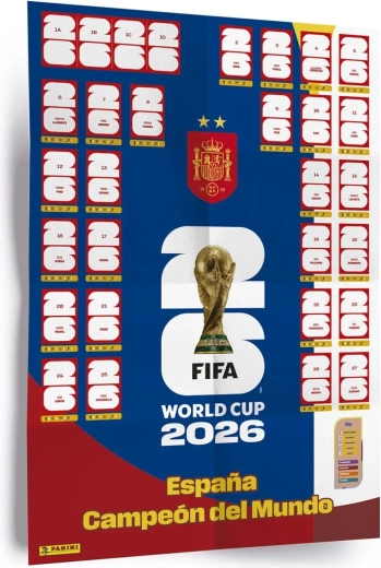 Panini FIFA World Cup 2026 plakát matricákkal (Winner Poster Set)