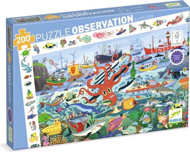 Djeco puzzle A tenger titkai 200 darab