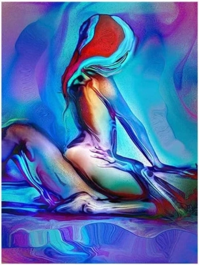 Gyémántszemes festés Szerelmesek 30 × 40 cm