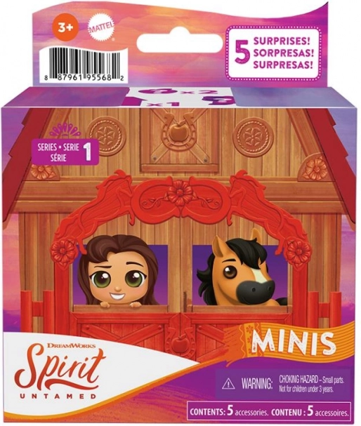 Mattel Spirit Untamed mini pónik és barát játékszett meglepetéssel, 1. sorozat – 1 db