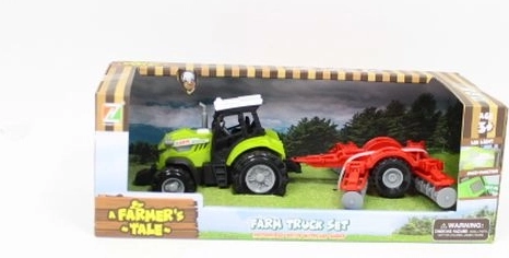 A Farmer’s Tale valósághű traktor fényekkel és hangokkal, csatlakoztatható mezőgazdasági munkagéppel