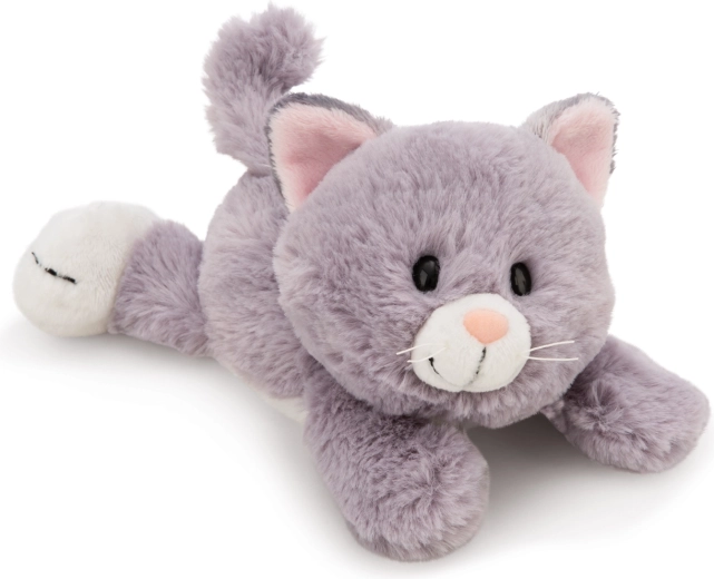 Nici plüss szürke fekvő macska 20 cm Green