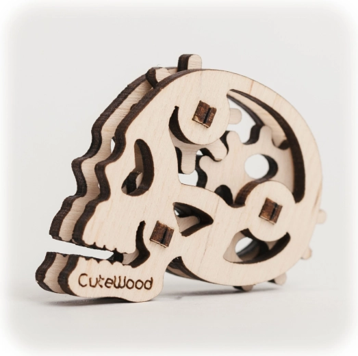 Cutewood fa 3D puzzle koponya