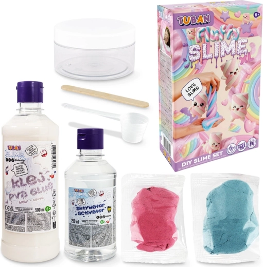 Tuban kreatív érzékszervi készlet Fluffy slime XL