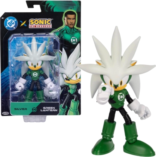 Sonic the Hedgehog Silver figura Green Lanternként, 14 cm