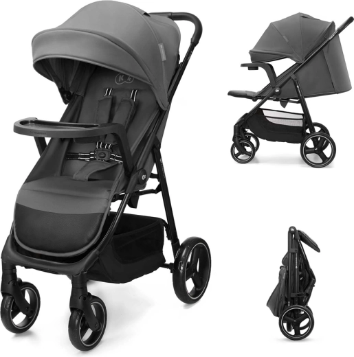 Kinderkraft Trig 3 Tray sportbabakocsi – gránitszürke