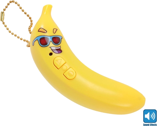 Beszélő banán hangrögzítő funkcióval, 10 cm