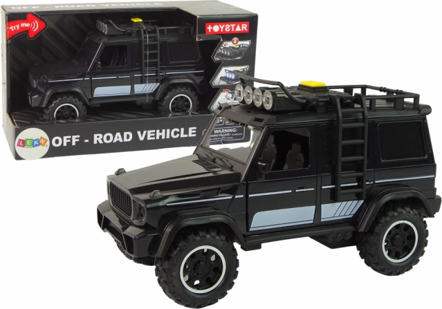 1:14 méretarányú terepjáró súrlódó meghajtással – fekete