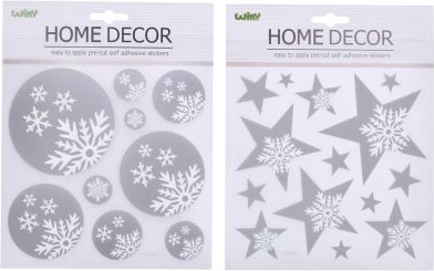 Karácsonyi dekoráció falra vagy ablakra – Karácsonyi motívumok 22,9x18,5 cm