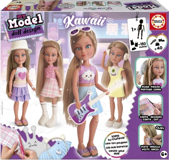 Educa My Model doll design kreatív készlet kawaii