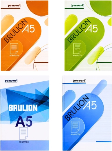 PENWORD A5-ös brulion, kockás margóval, 96 lap – 1 db