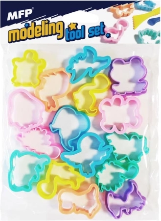 Műanyag állatformájú kiszúrók - készlet 16 db