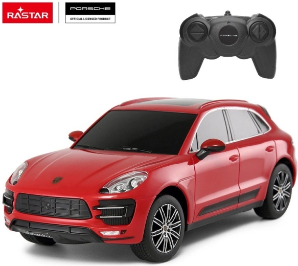 Rastar Porsche Macan Turbo távirányítós (RC) autó 1:24 piros