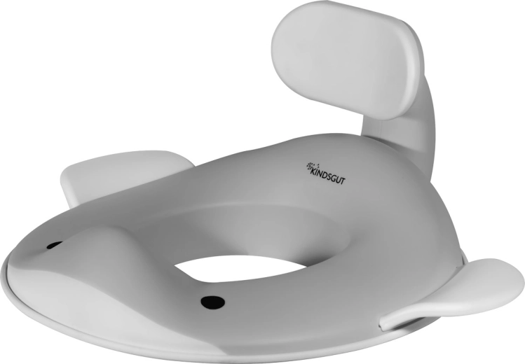 Kindsgut gyerek WC-szűkítő bálna, sötétszürke