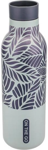 Kitchisimo termosz 450 ml szürke levélmintával