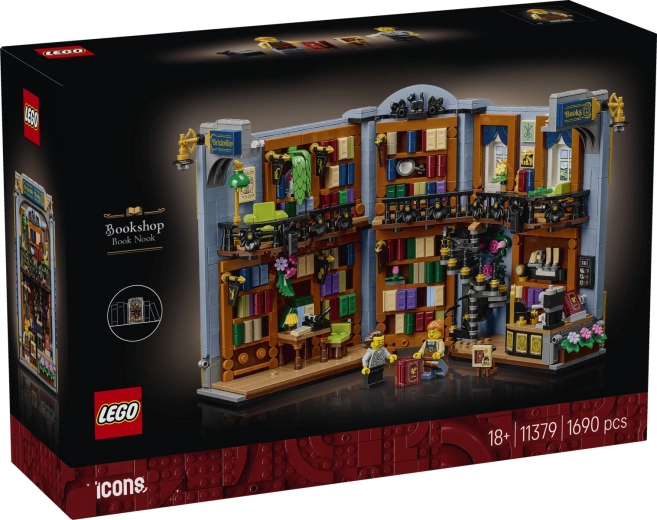 LEGO Icons Book nook: könyvesbolt