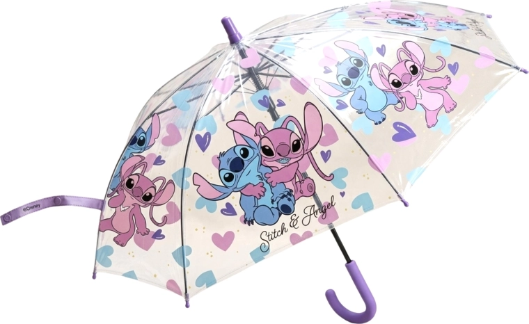Gyerek átlátszó esernyő Disney Lilo és Stitch – Stitch és Angel