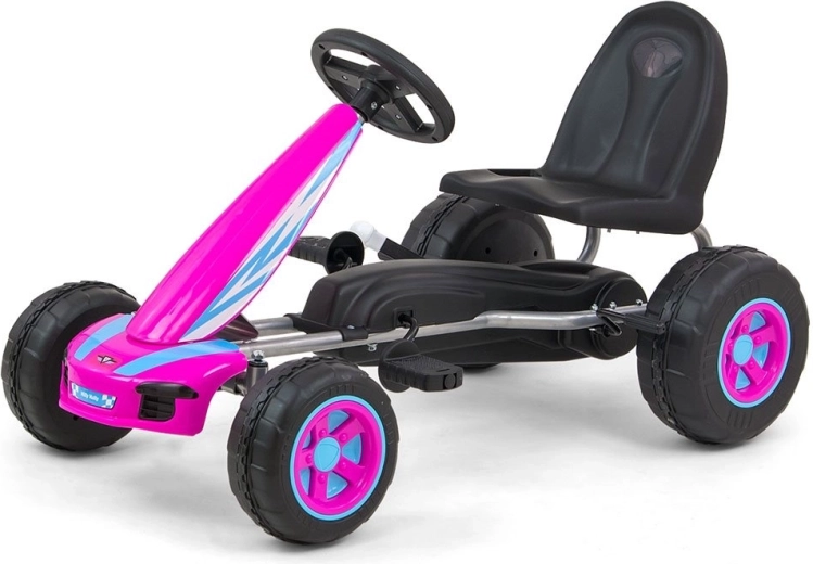 MILLY MALLY Viper rózsaszín gyermek pedálos gokart