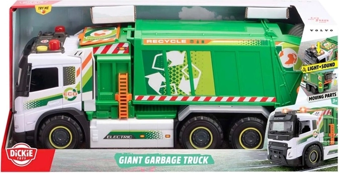 Dickie Toys Giant szemétszállító teherautó fénnyel és hanggal, 55 cm