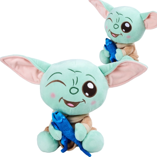 Plüss GROGU halacskával 25 cm – STAR WARS: THE MANDALORIAN