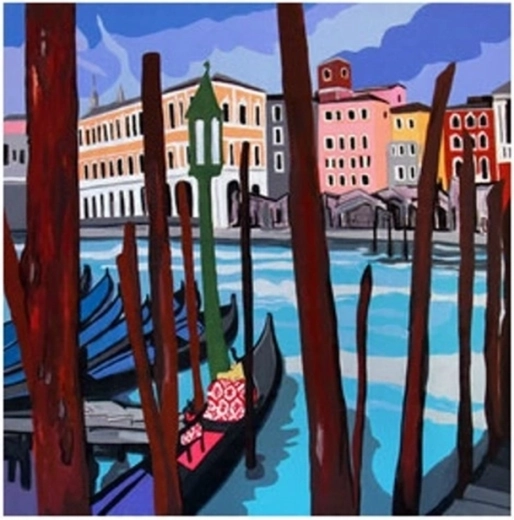 Számfestő – Hajó a mólón 40 × 50 cm