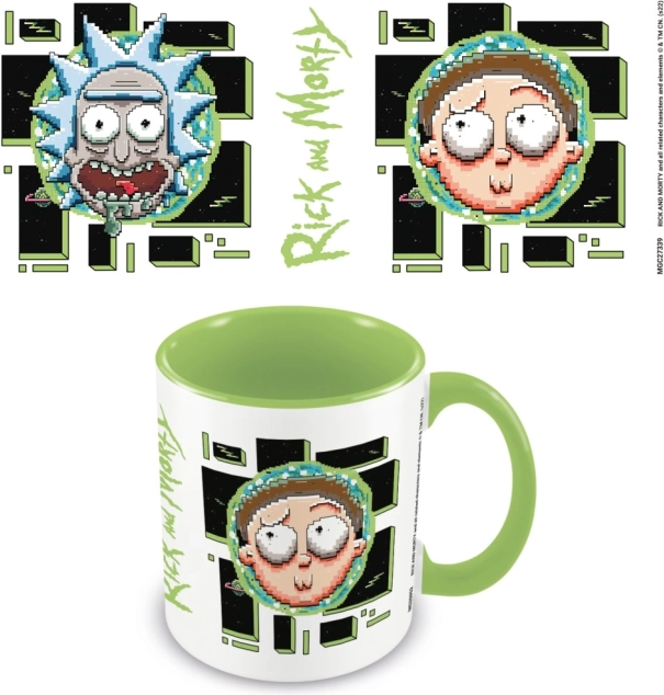Rick és Morty Pixel Breakout bögre 315 ml
