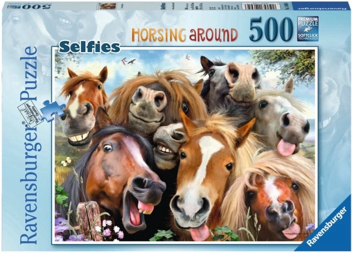 Ravensburger puzzle Ló-szelfi 500 darabos