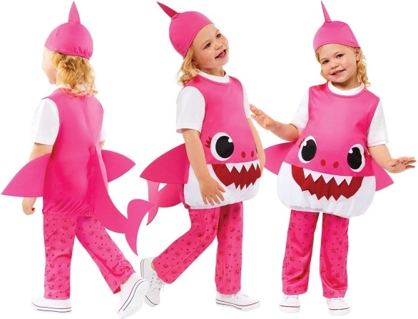Baby Shark rózsaszín jelmez gyerekeknek 3-4 éves korig