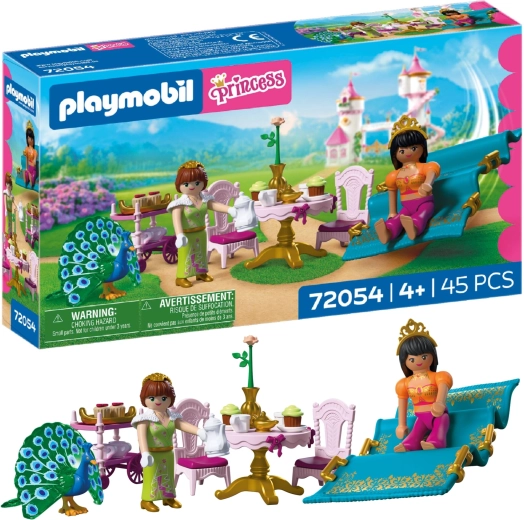 Playmobil Hercegnők – látogatás messziről repülő szőnyeggel és teadélutánnal