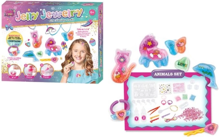 Kreatív készlet zselés medálok és ékszerek készítéséhez