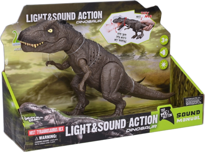 Füstölő dinoszaurusz effektekkel 34 cm