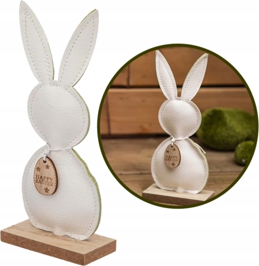 Dekoratív nyúlfigura akasztóval 18 cm