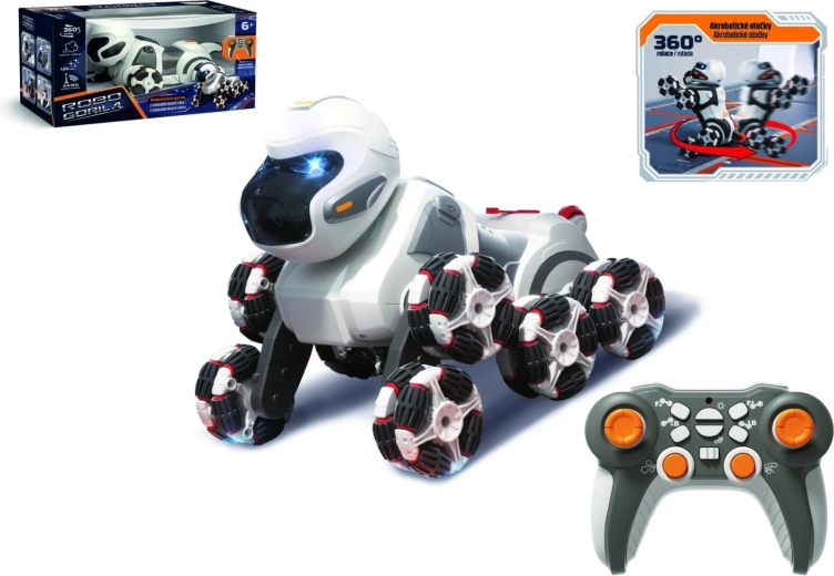 Távirányítós robotgorilla gőzzel 24 cm, 2,4 GHz, fény és hang - 1 db