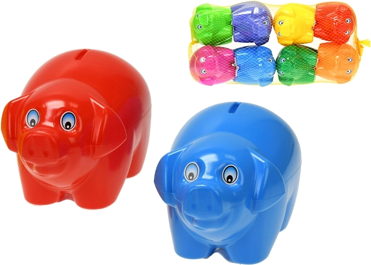 Persely malac 17 cm – műanyag, 8 szín