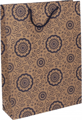 Ajándéktáska kraft L 27,5 × 36,5 × 9 cm