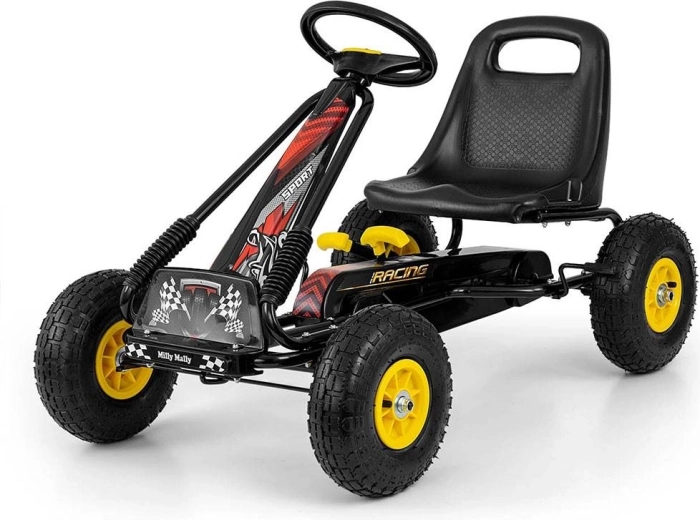 Milly Mally Thor pedálos gokart, fekete