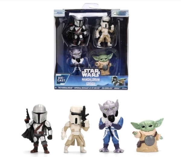 Jada Star Wars fém figurák 6,5 cm – 4-es csomag (The Mandalorian)