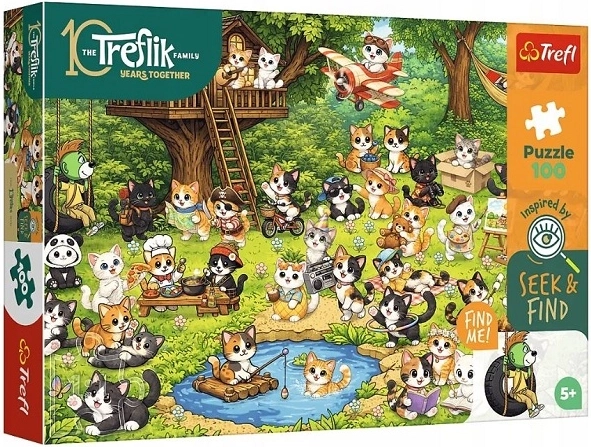 Trefl Seek and Find puzzle Cicavilág 100 darabos