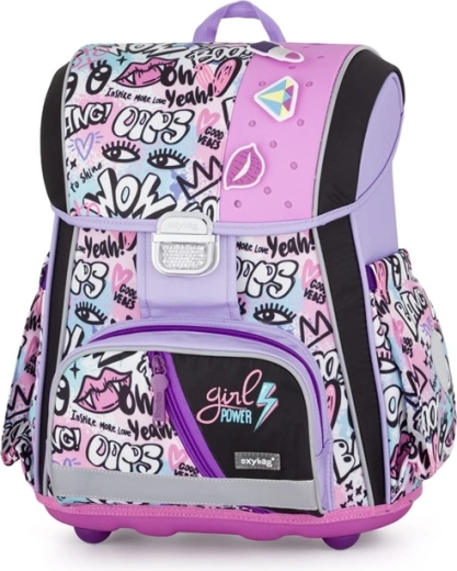 Premium Funny Girl iskolatáska – ergonomikus, könnyű és fényvisszaverő
